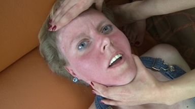 Faceslapping - By Domina Lea And Her Slave Ugly Simone 