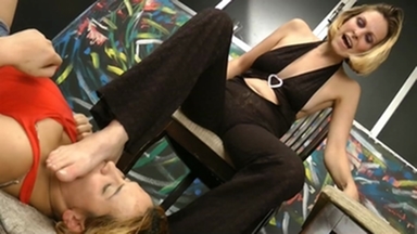 Face Slapping And Foot Fetish By Celine And Blonde Lemos