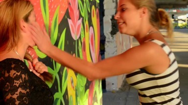 Faceslapping Mega Slaps - I Fight For My Place - Domina Mikaela Wolf And Slave Natasha Grof